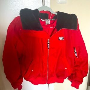 Victoria’s Secret pink collection puffer jacket